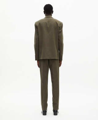 The Kooples MEN KAKI khaki cotton - linen suit jacket