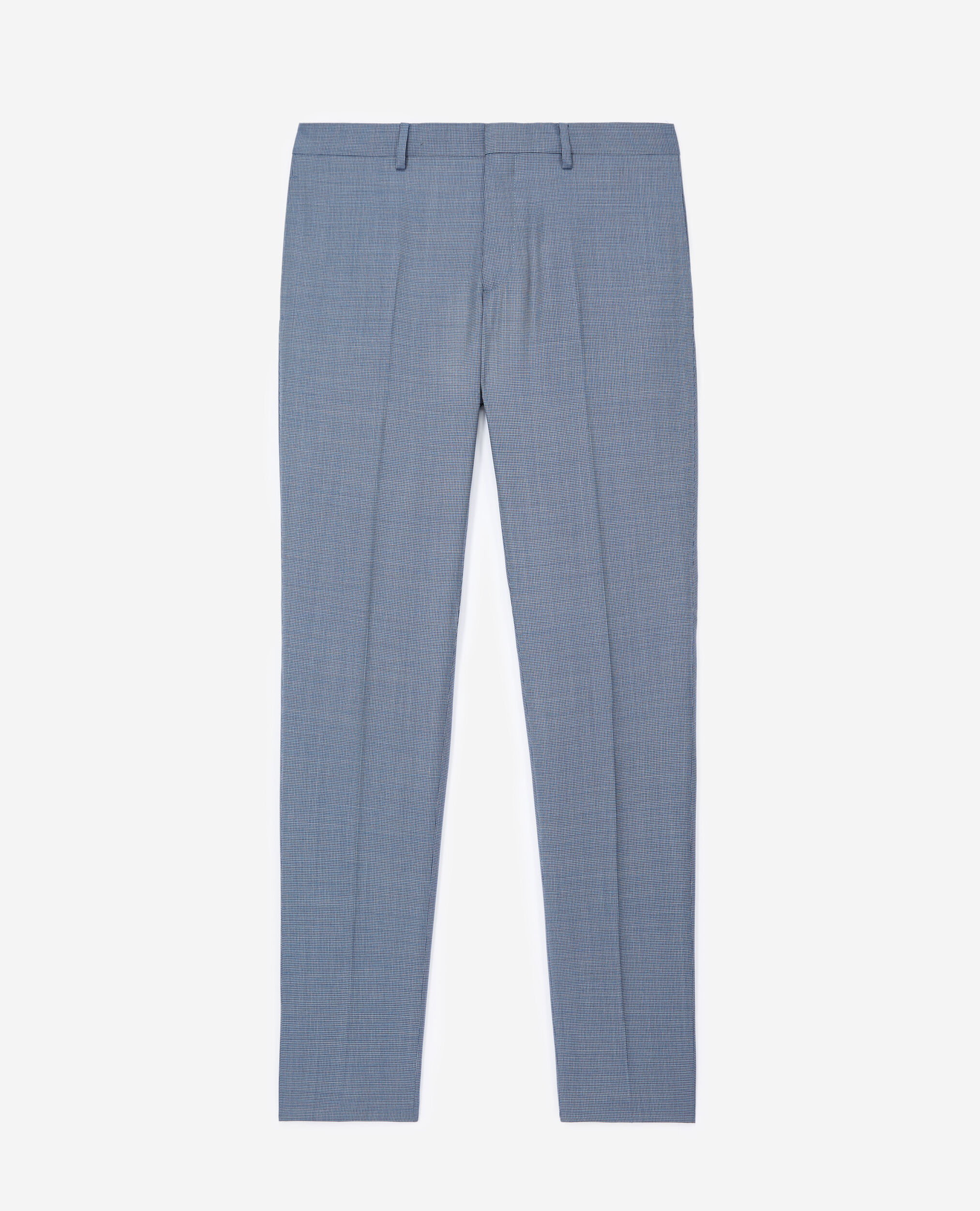 Pantalon costume bleu clair à carreaux, BLUE BLACK, hi-res image number null