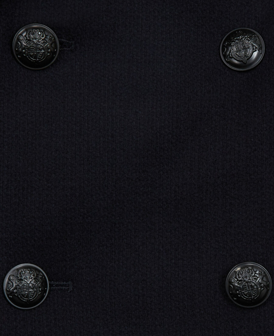 navy blue wool coat