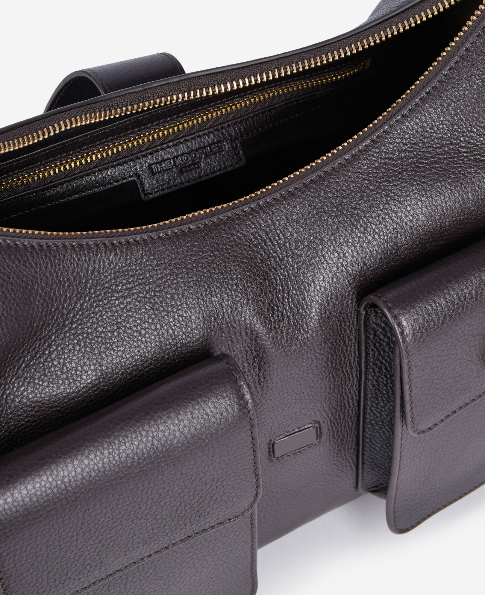The Kooples WOMEN BROWN brown leather amelia xl bag