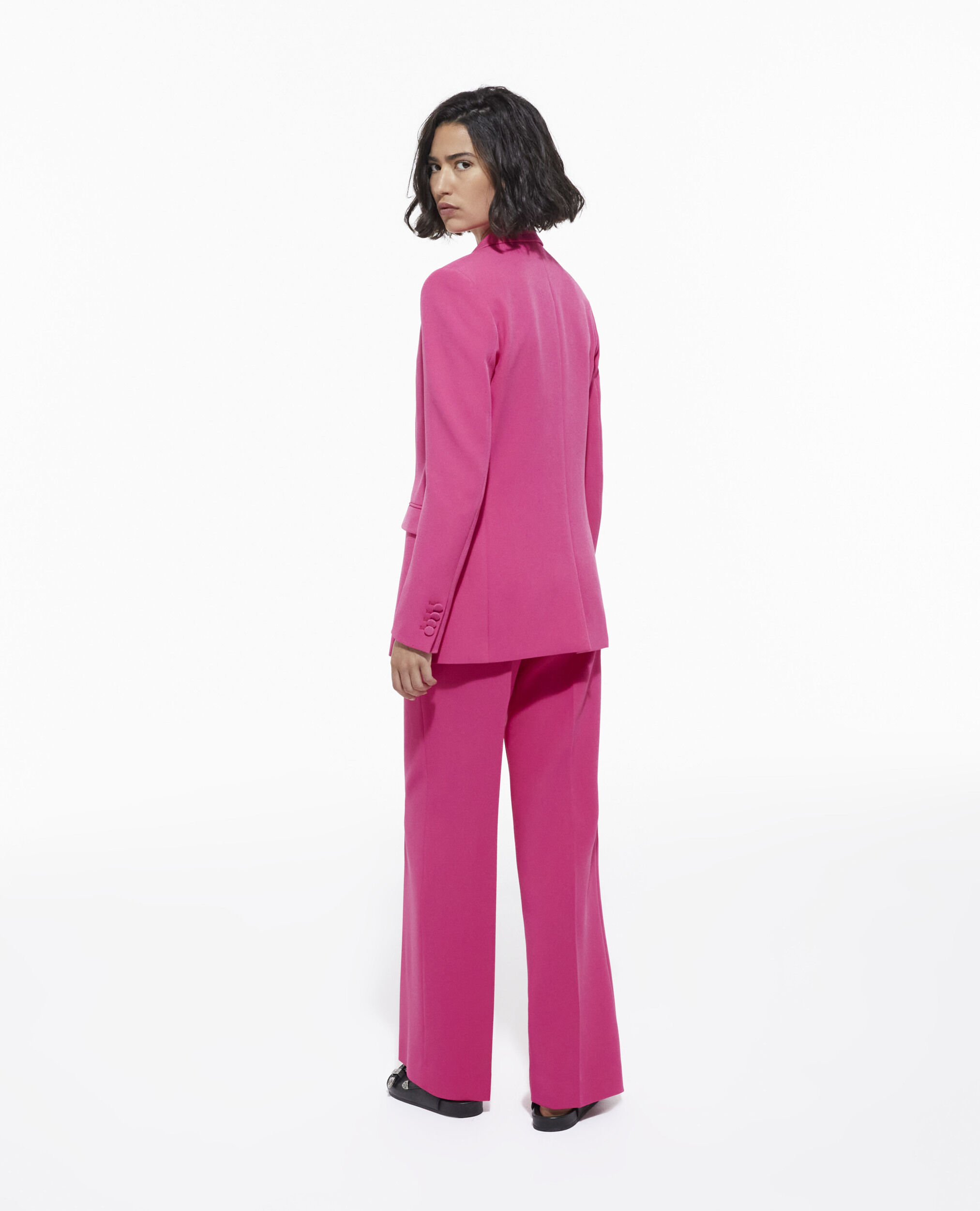 Vibrant pink formal flowing pants, PINK, hi-res image number null
