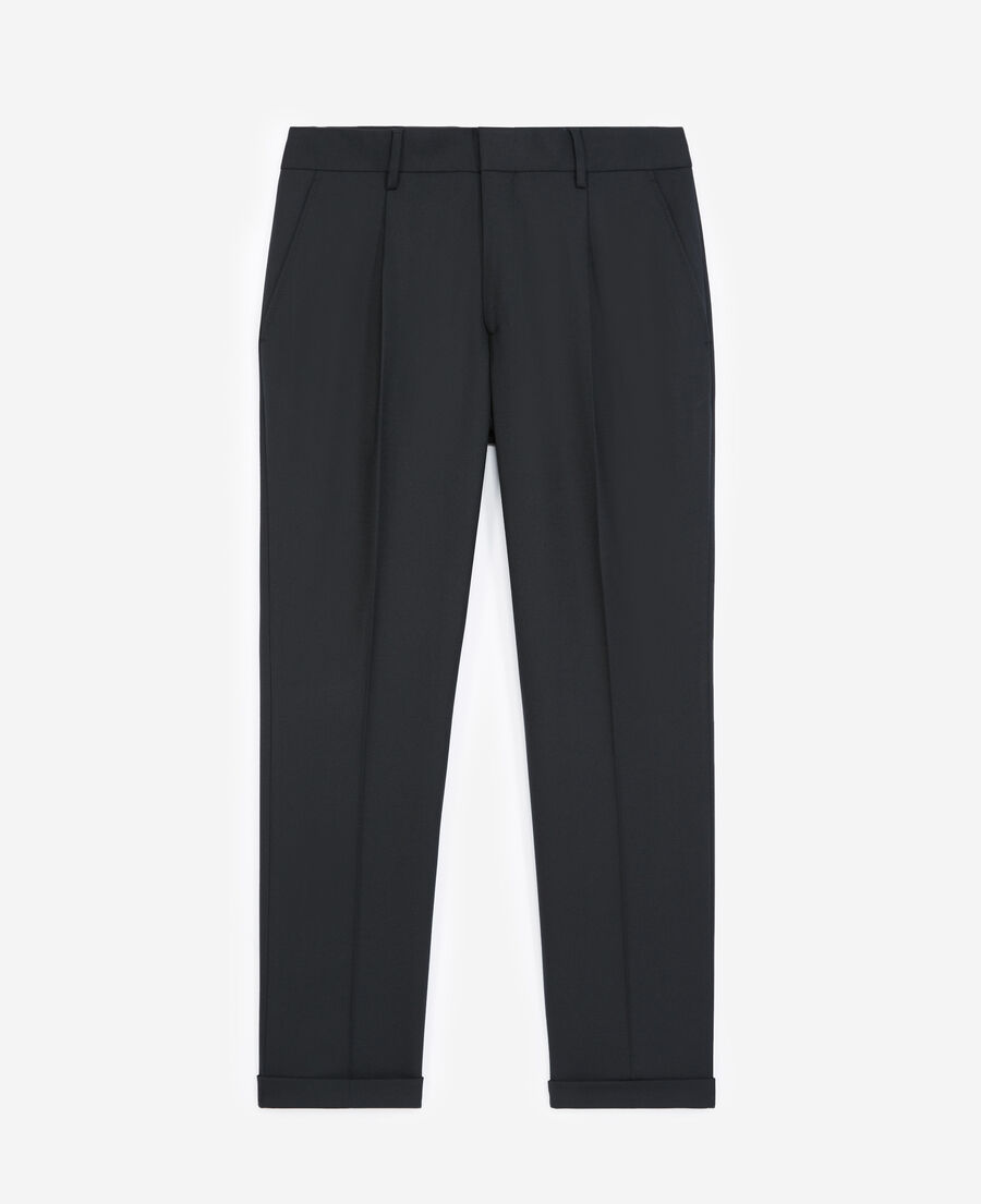 black wool trousers 