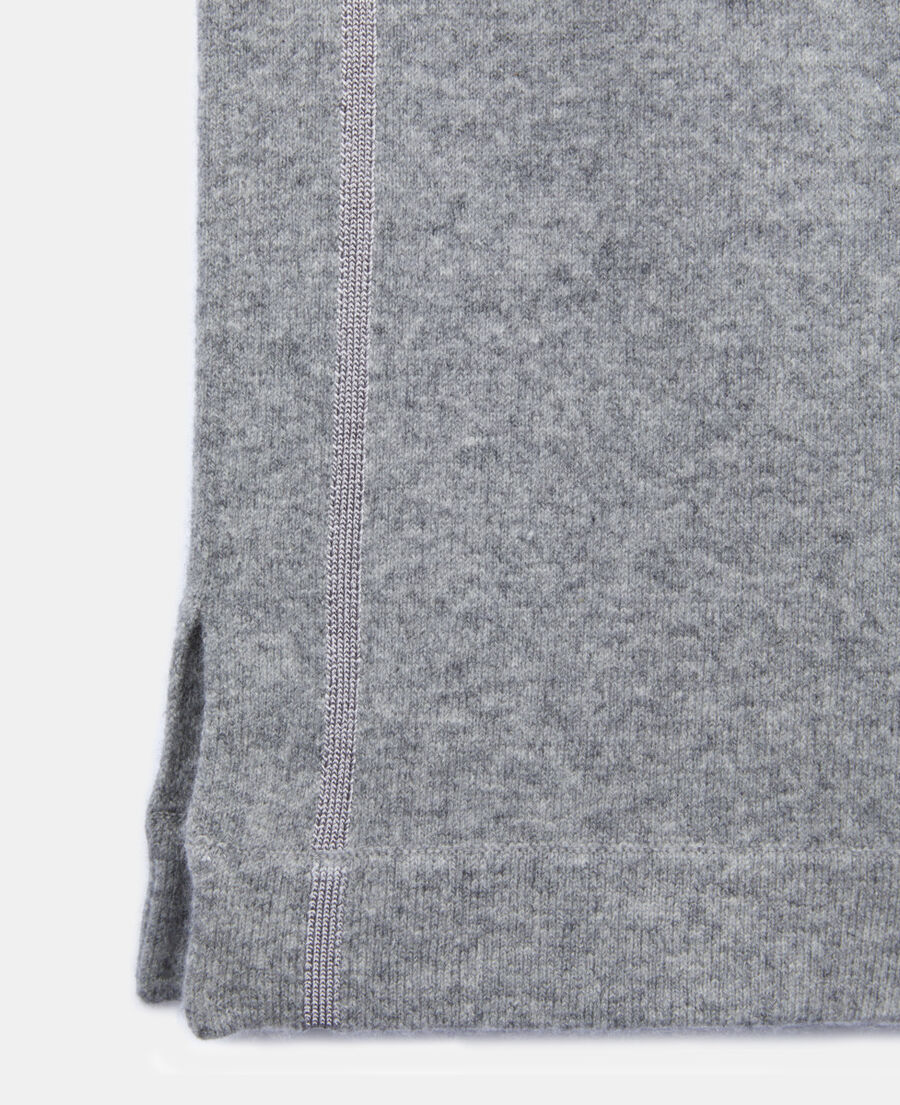 The Kooples WOMEN MIDDLE GREY MEL grey wool and cashmere trousers