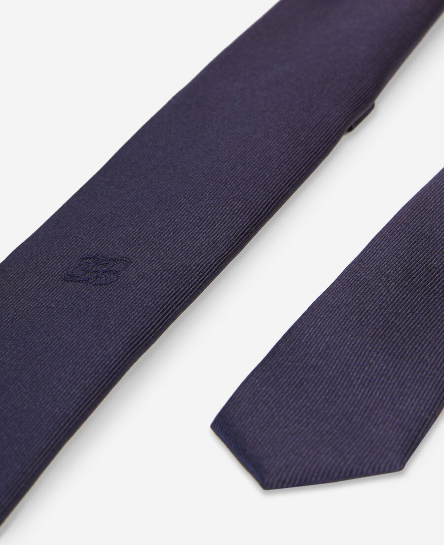 navy blue silk tie