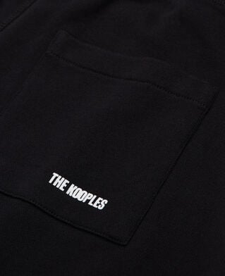 The Kooples H BLACK black fleece shorts