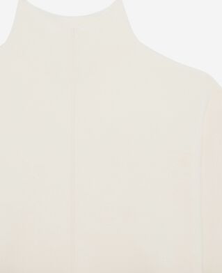 The Kooples F ECRU white mock-neck sweater