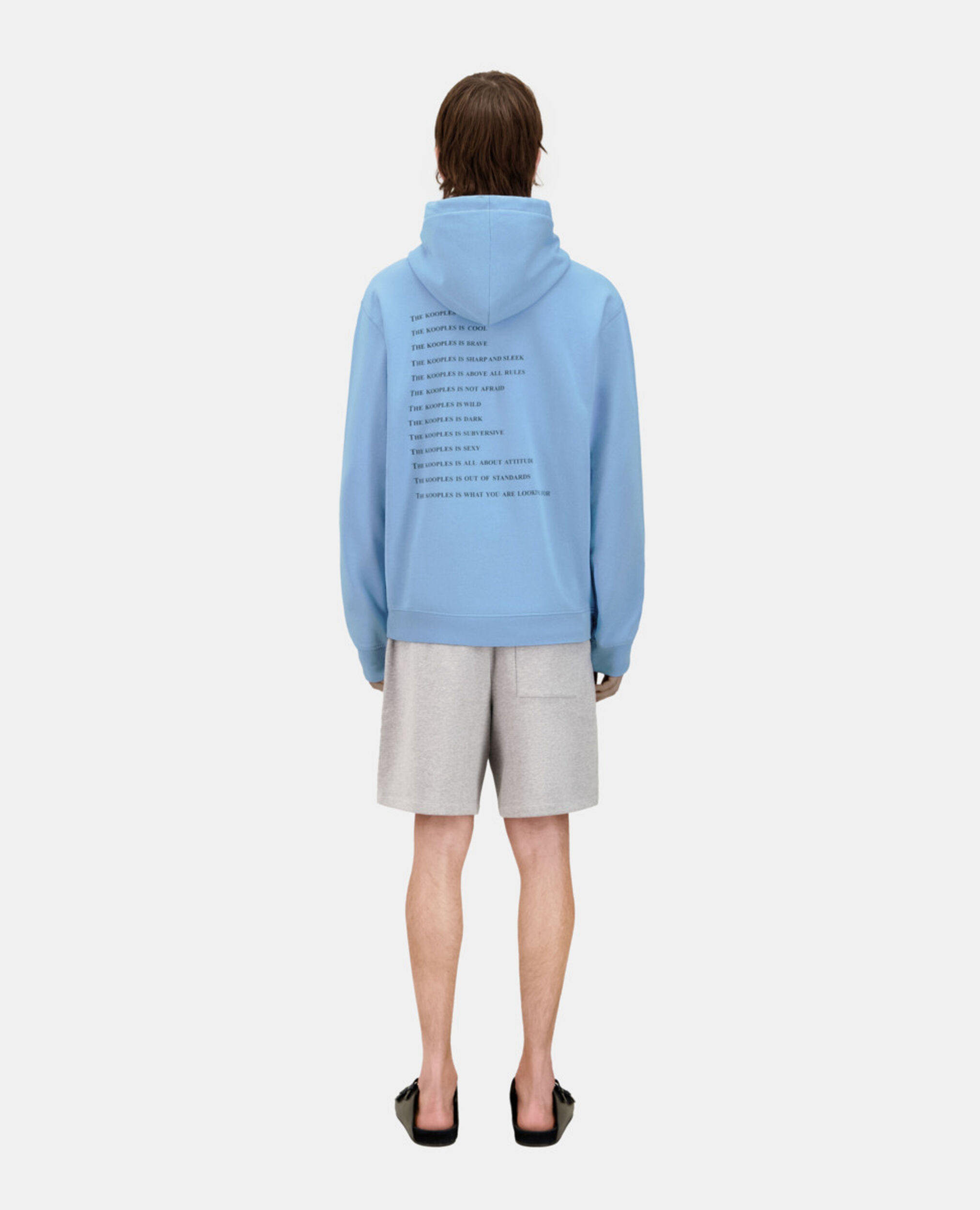 Blue What is hoodie, STEEL BLUE, hi-res image number null