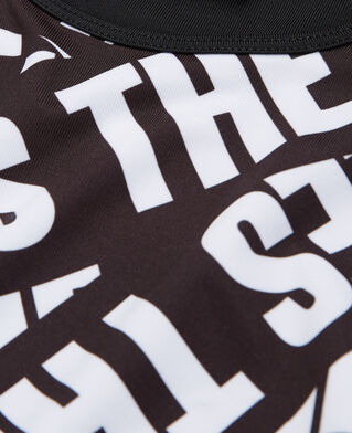 The Kooples F BLACK / WHITE short bra with tape logo