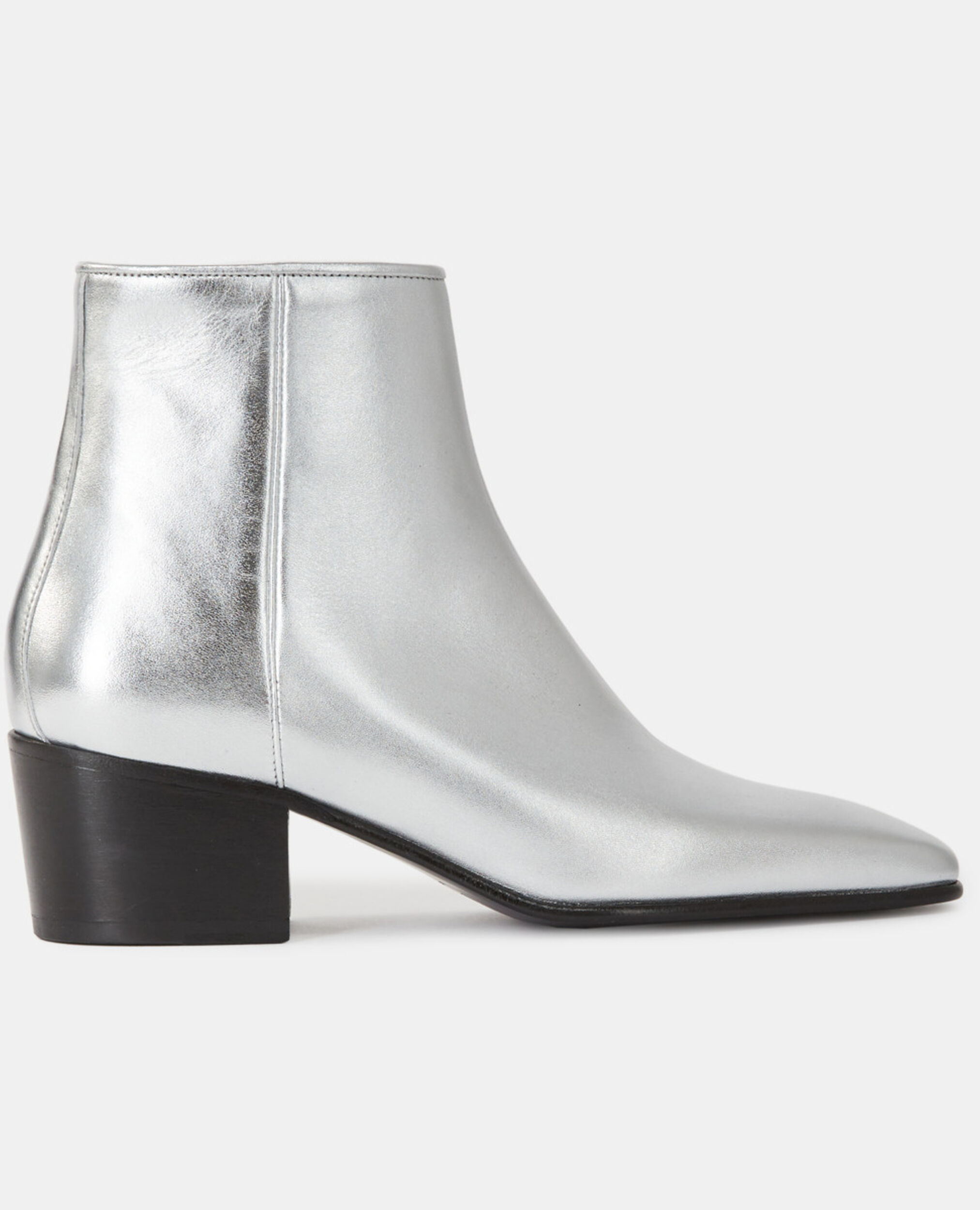 Botas piel plateadas, SILVER, hi-res image number null