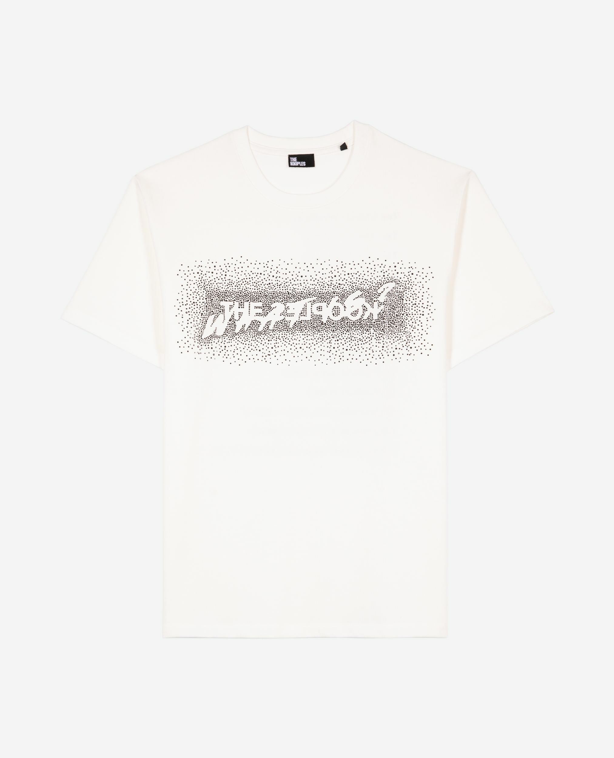 What is white rhinestone T-shirt, WHITE, hi-res image number null