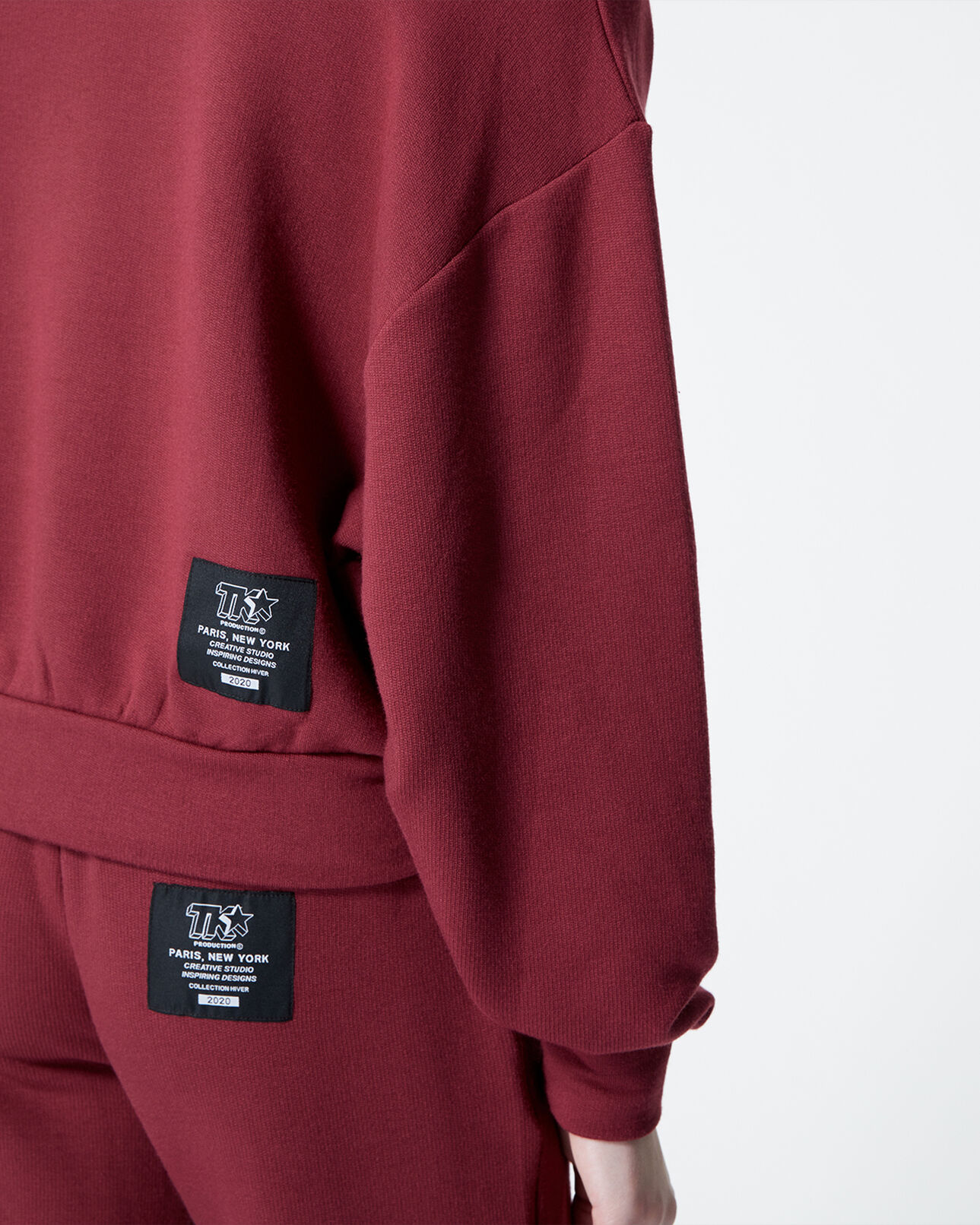 The Kooples FEMME BORDEAUX sweat bordeaux brodé kooplesxsport