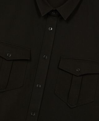 The Kooples HOMME BLACK chemise en milano noire