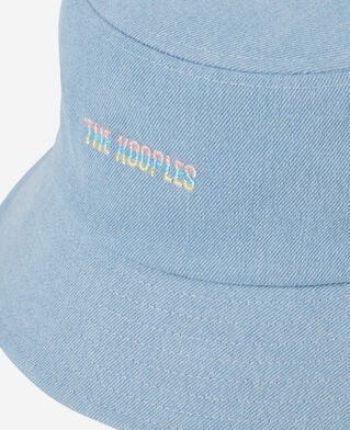 The Kooples UNISEX DENIM INDIGO blauer bob-hut aus denim