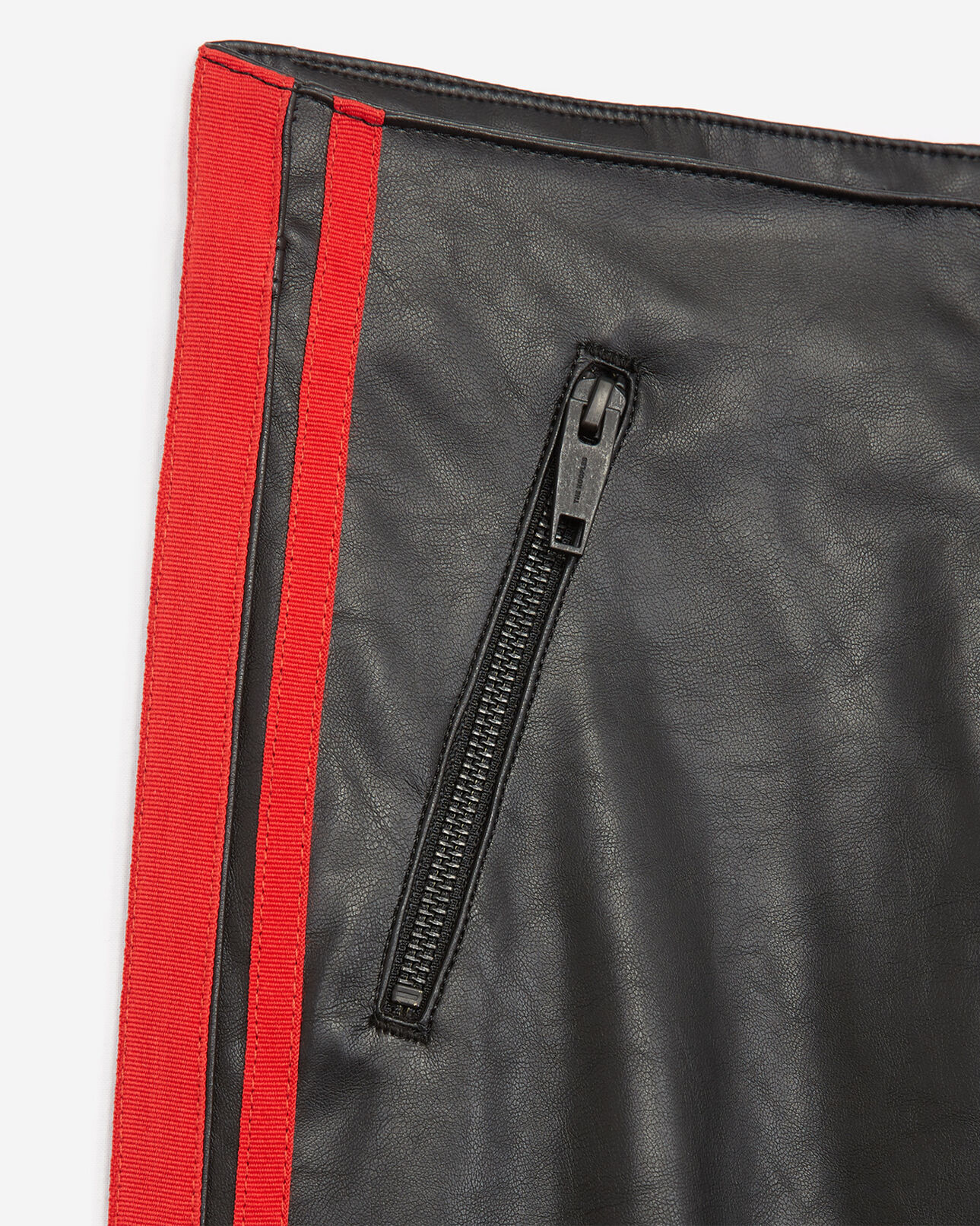 The Kooples WOMEN BLACK slim fit black jeans with side stripes