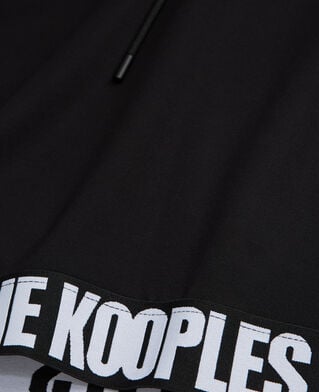 The Kooples F BLACK hooded sweatshirt with logo