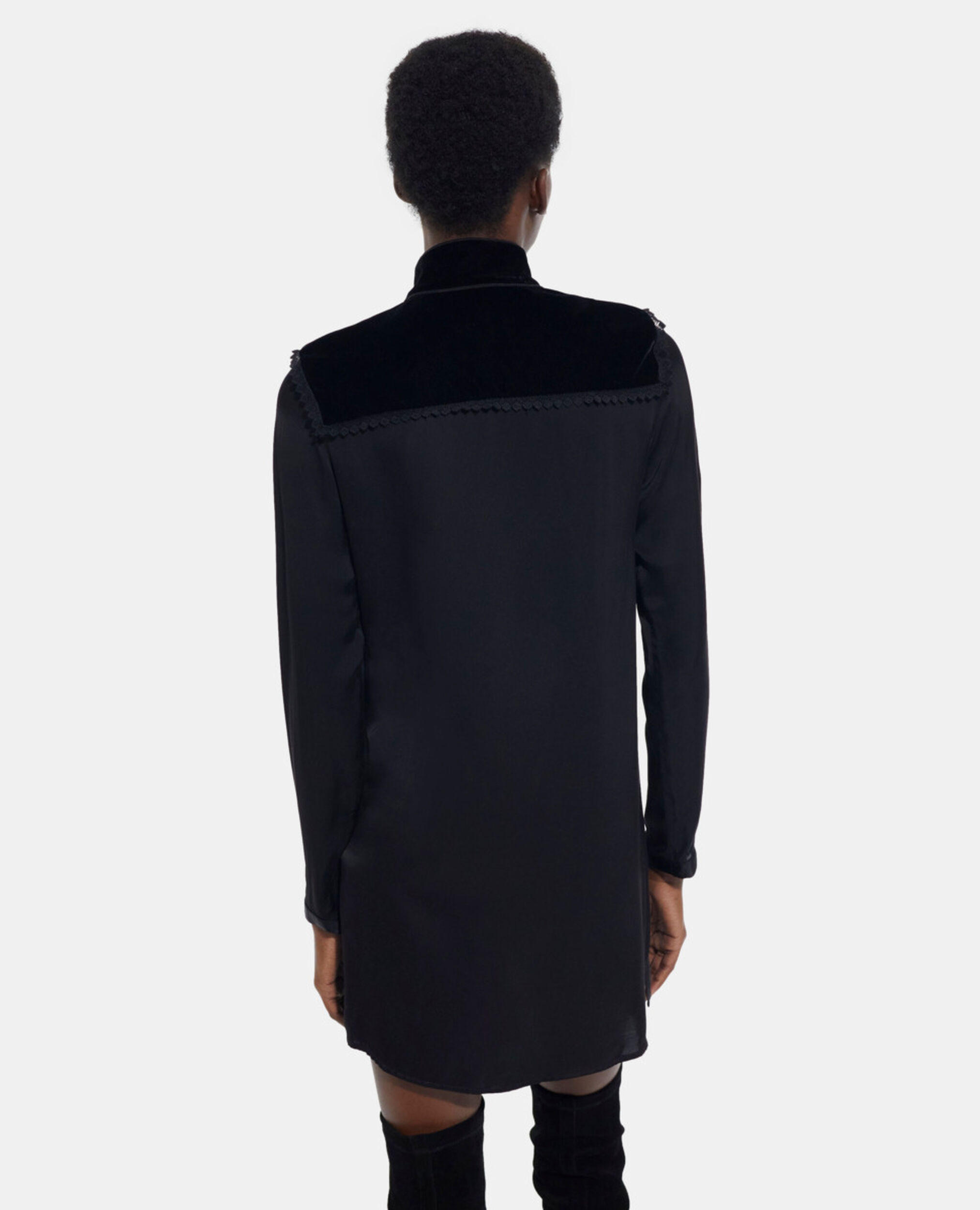 Short black dress, BLACK, hi-res image number null