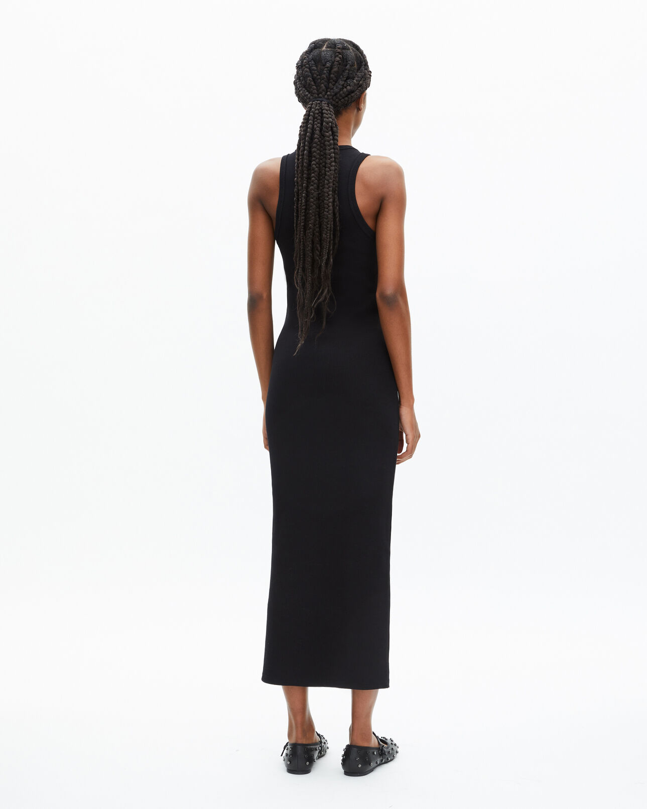 The Kooples WOMEN BLACK black sleeveless maxi dress