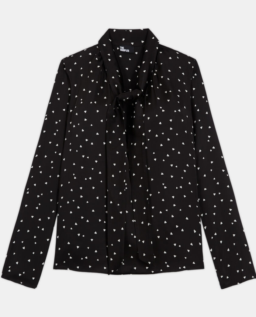 The Kooples FEMME BLACK top imprimé