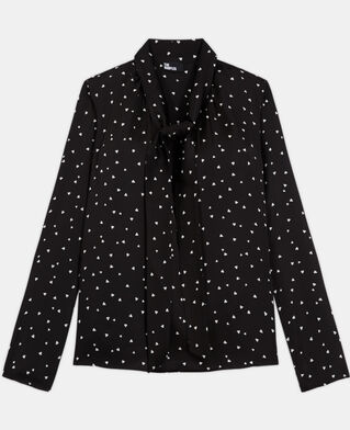 The Kooples FEMME BLACK top imprimé