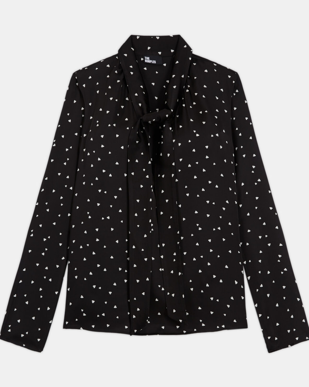 The Kooples FEMME BLACK top imprimé
