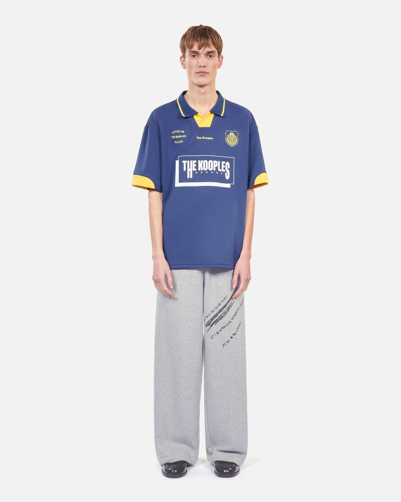 The Kooples MEN BLUE BRUT tk team blue polo t-shirt