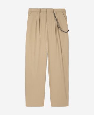 The Kooples MEN SAND beige wide-leg pants