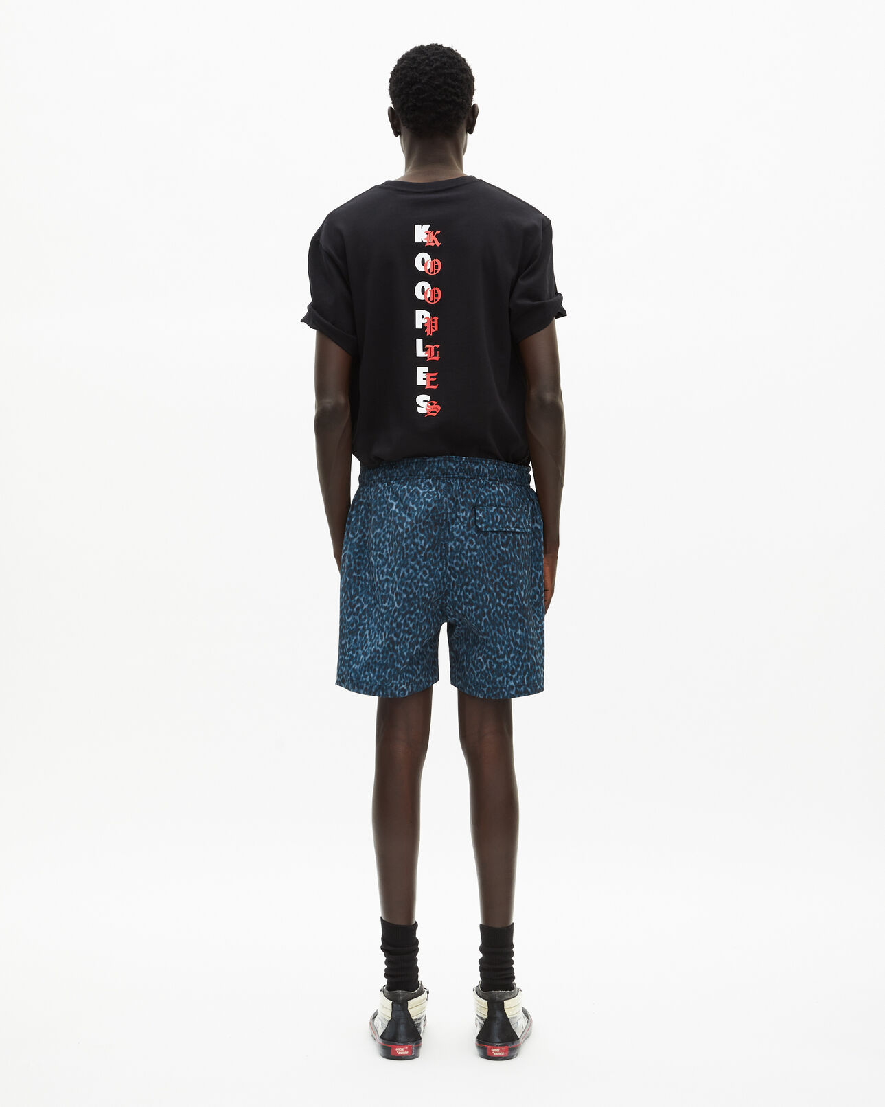 The Kooples HOMME BLUE maillot de bain imprimé bleu