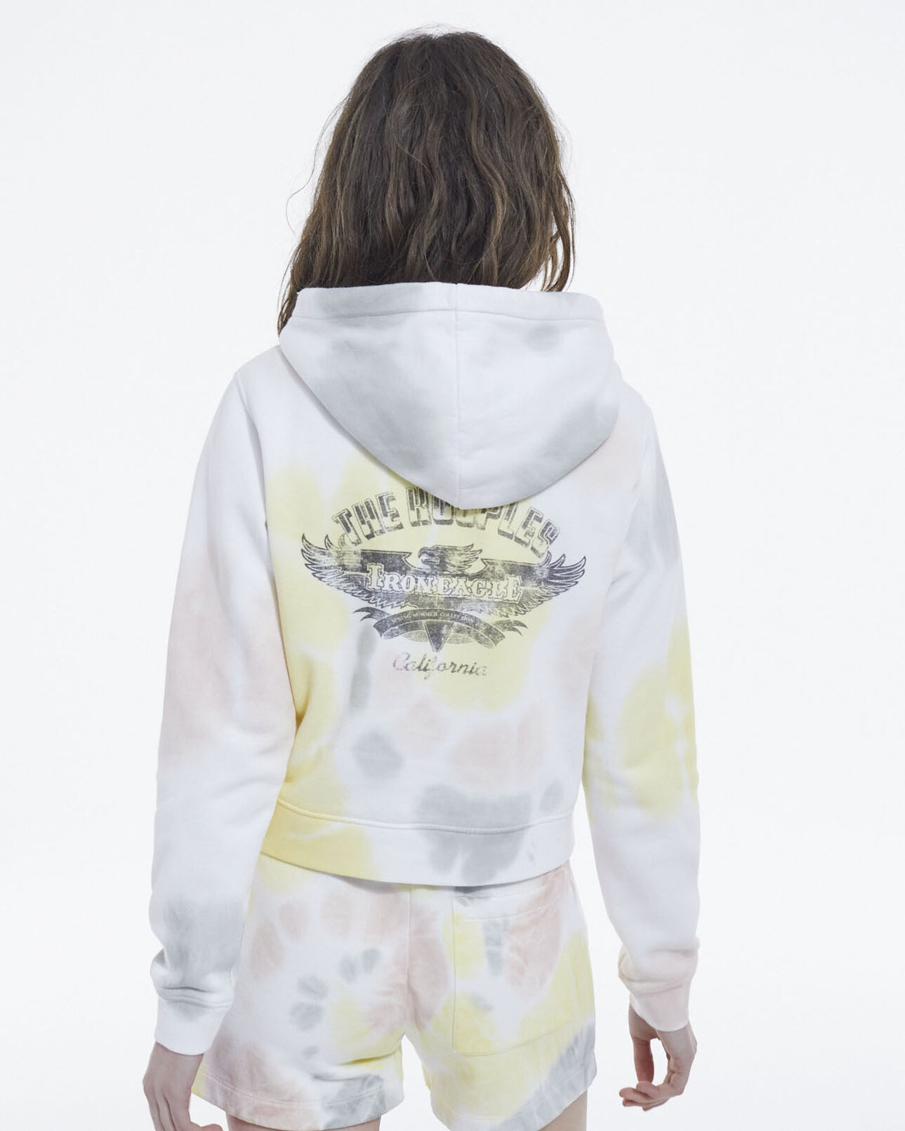 The Kooples FEMME TIE AND DYE MULTICO sweat multicolore coton effet tie - dye