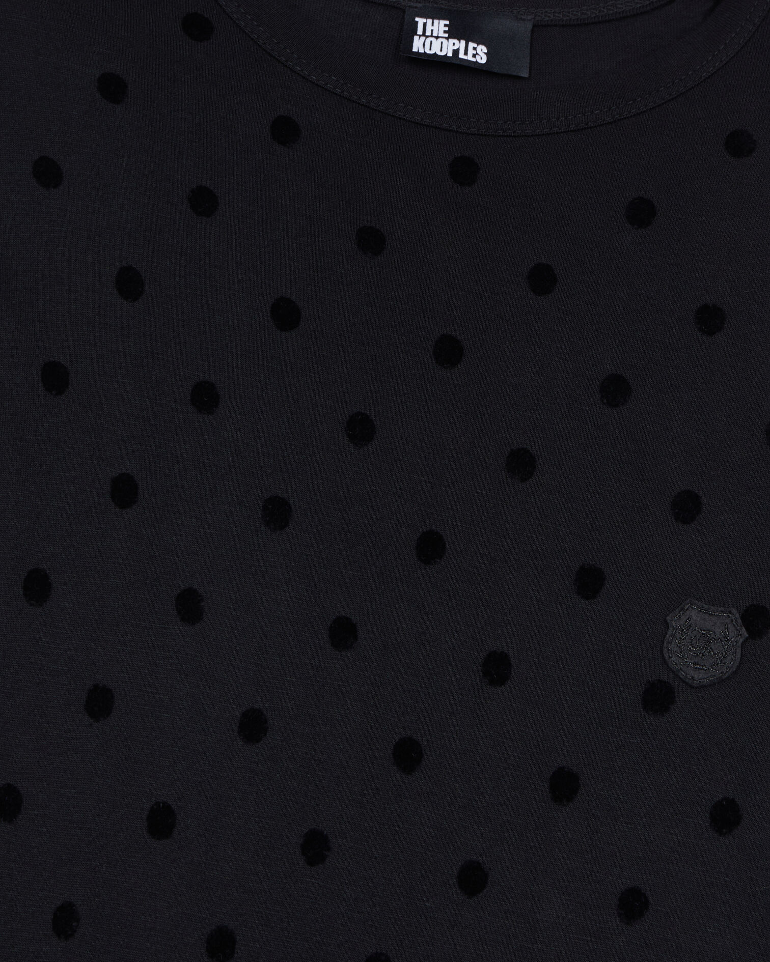 Black short jersey dress, BLACK, hi-res image number null