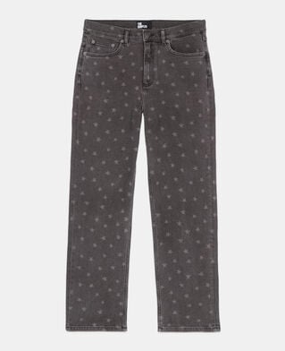 The Kooples WOMEN BLACK star printed boyfriend jeans