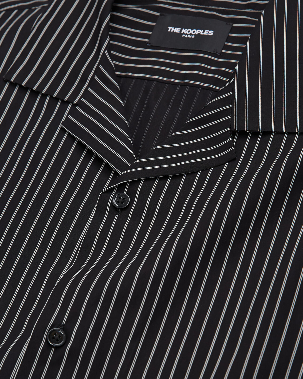 The Kooples HOMME BLACK WHITE chemise à manches longues