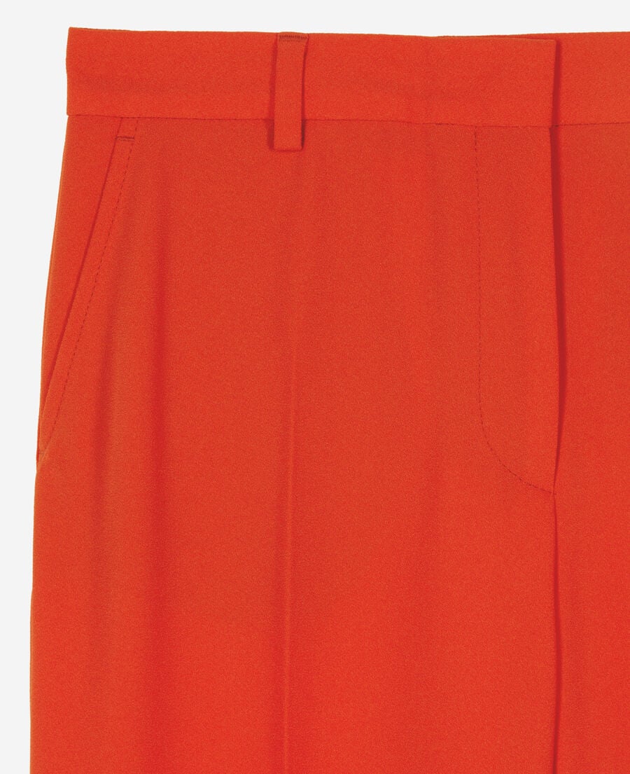 The Kooples WOMEN RED red crepe suit trousers