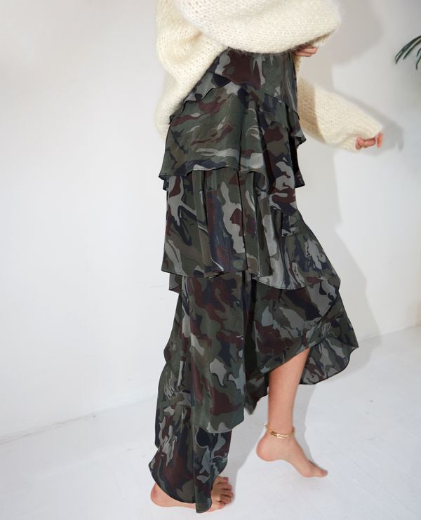 Kooples shop camouflage skirt