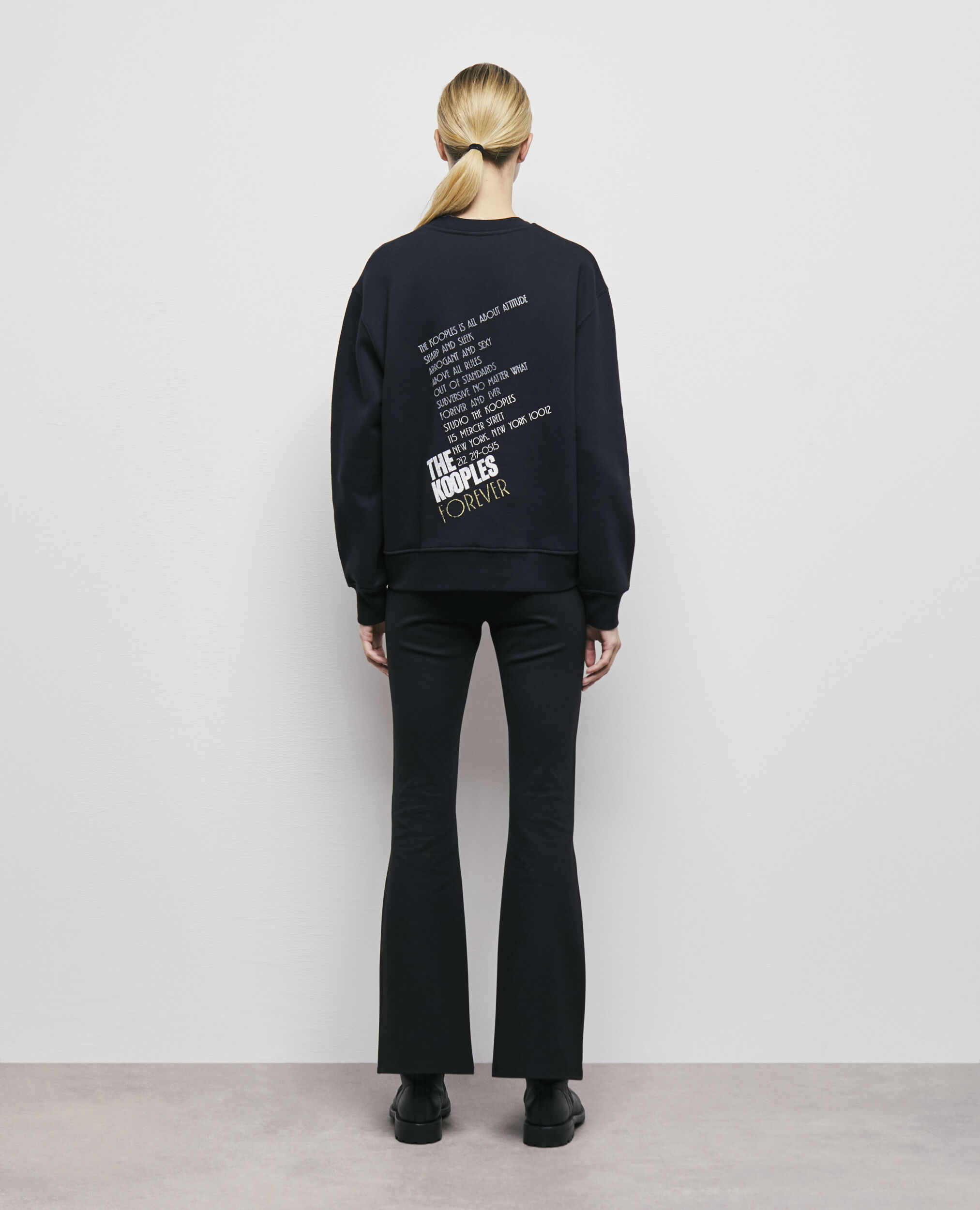 Sudadera con capucha serigrafiada negra, BLACK-ANTIC GOLD, hi-res image number null