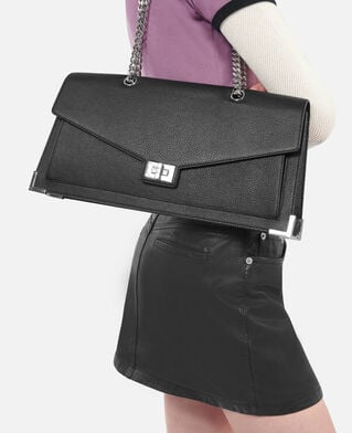 The Kooples F BLACK emily long bag in black leather