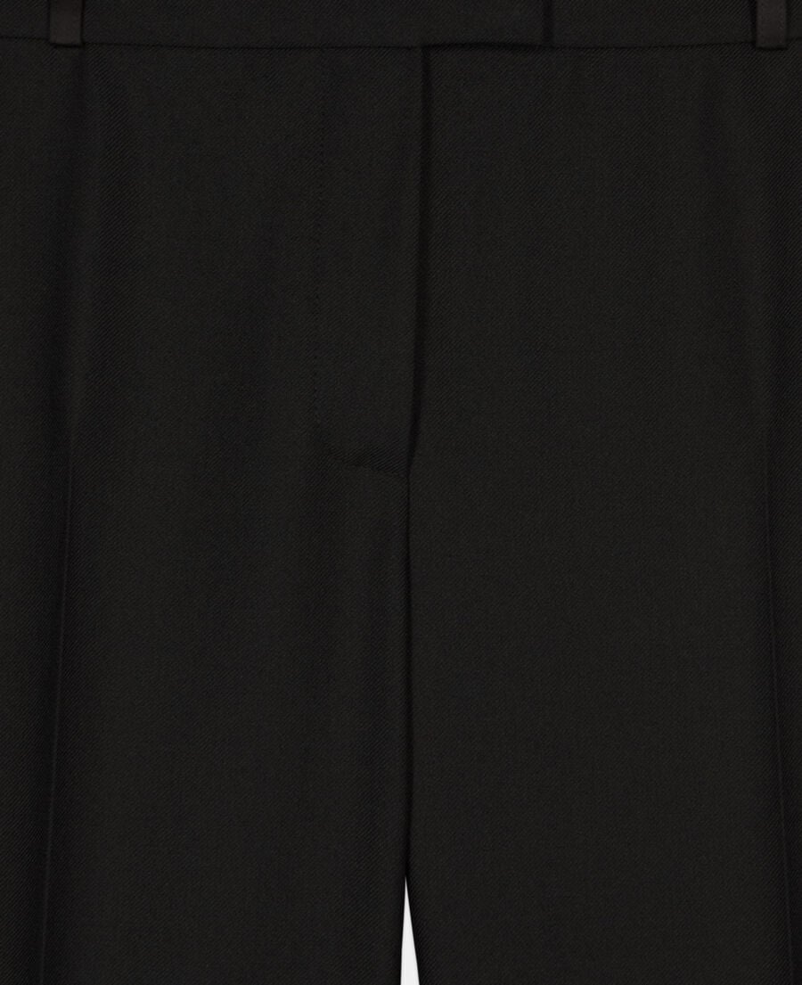 The Kooples DAMEN BLACK weite, schwarze anzughose