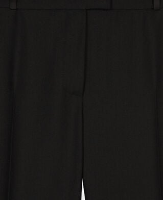 The Kooples DAMEN BLACK weite, schwarze anzughose