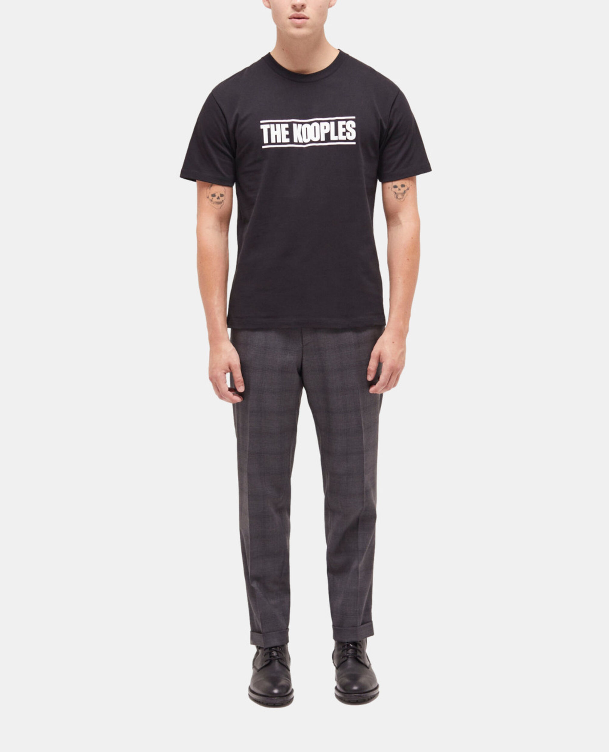 The Kooples black logo T-shirt, BLACK, hi-res image number null