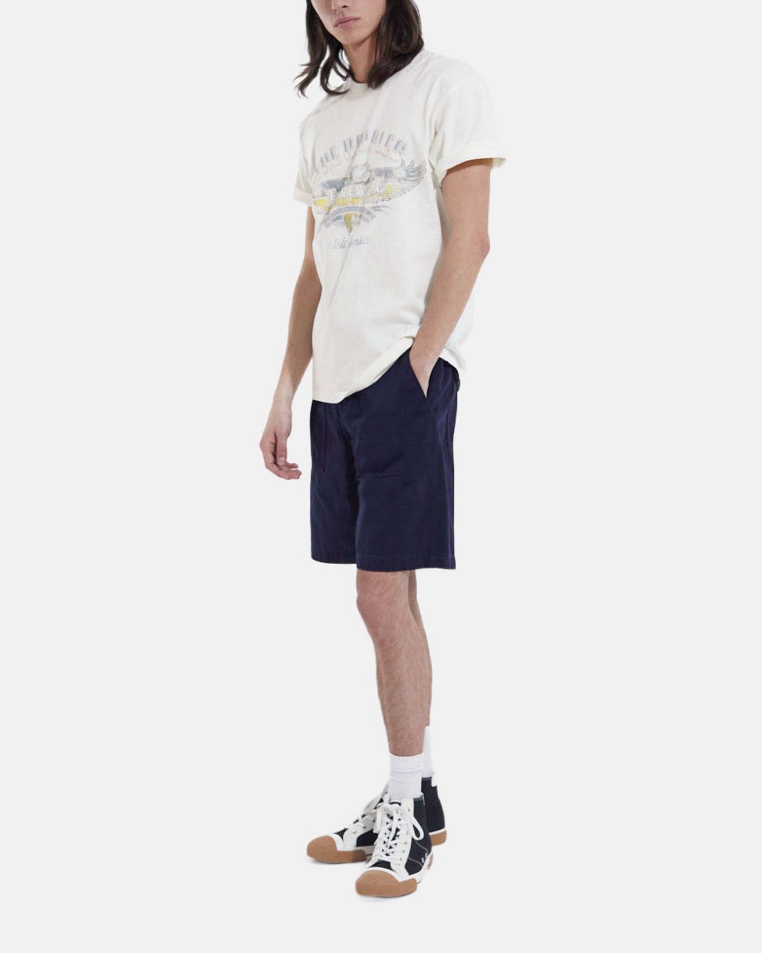 Lange Baumwollshorts mit vier Taschen, NAVY, hi-res image number null