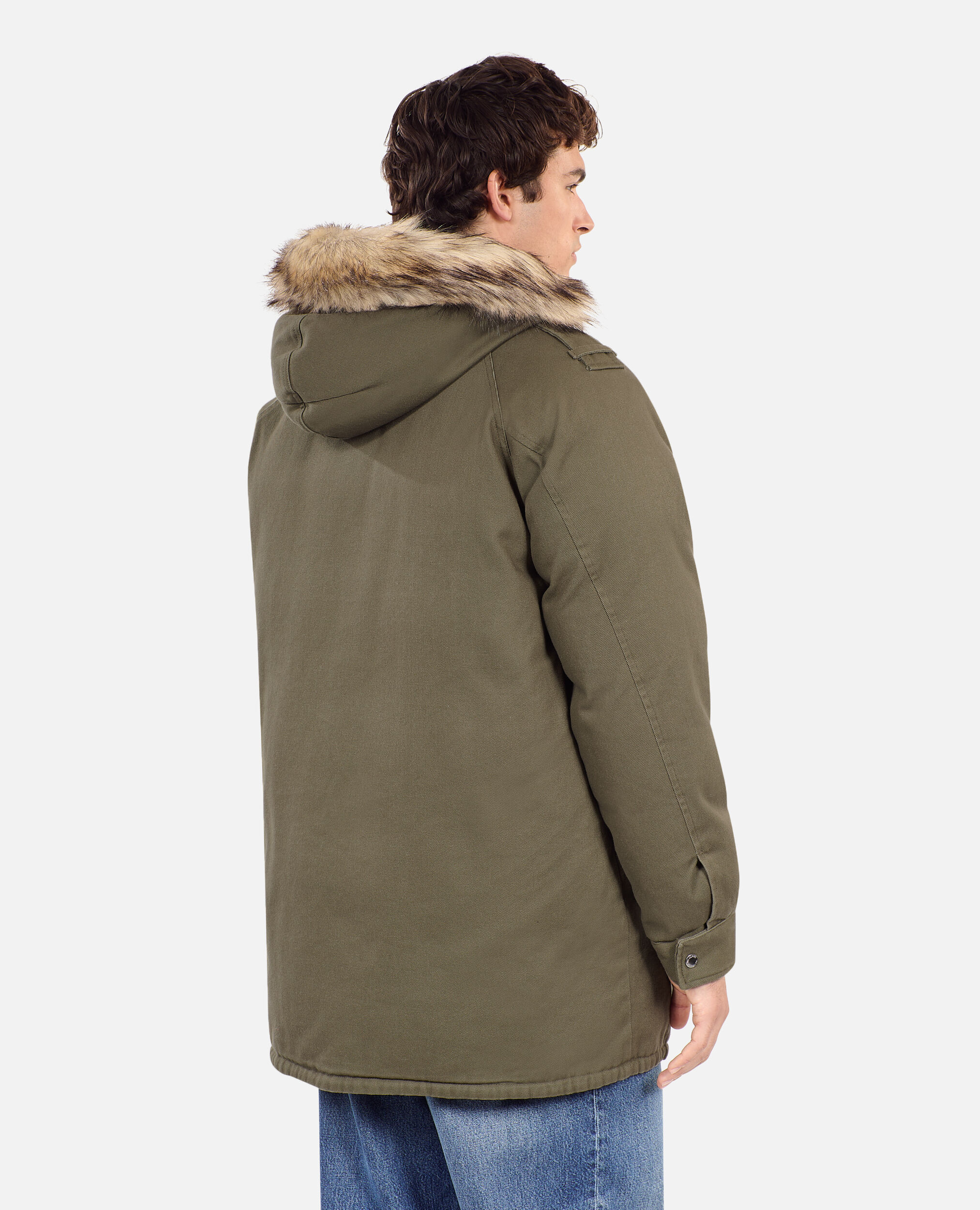 Parka à capuche kaki The Kooples France