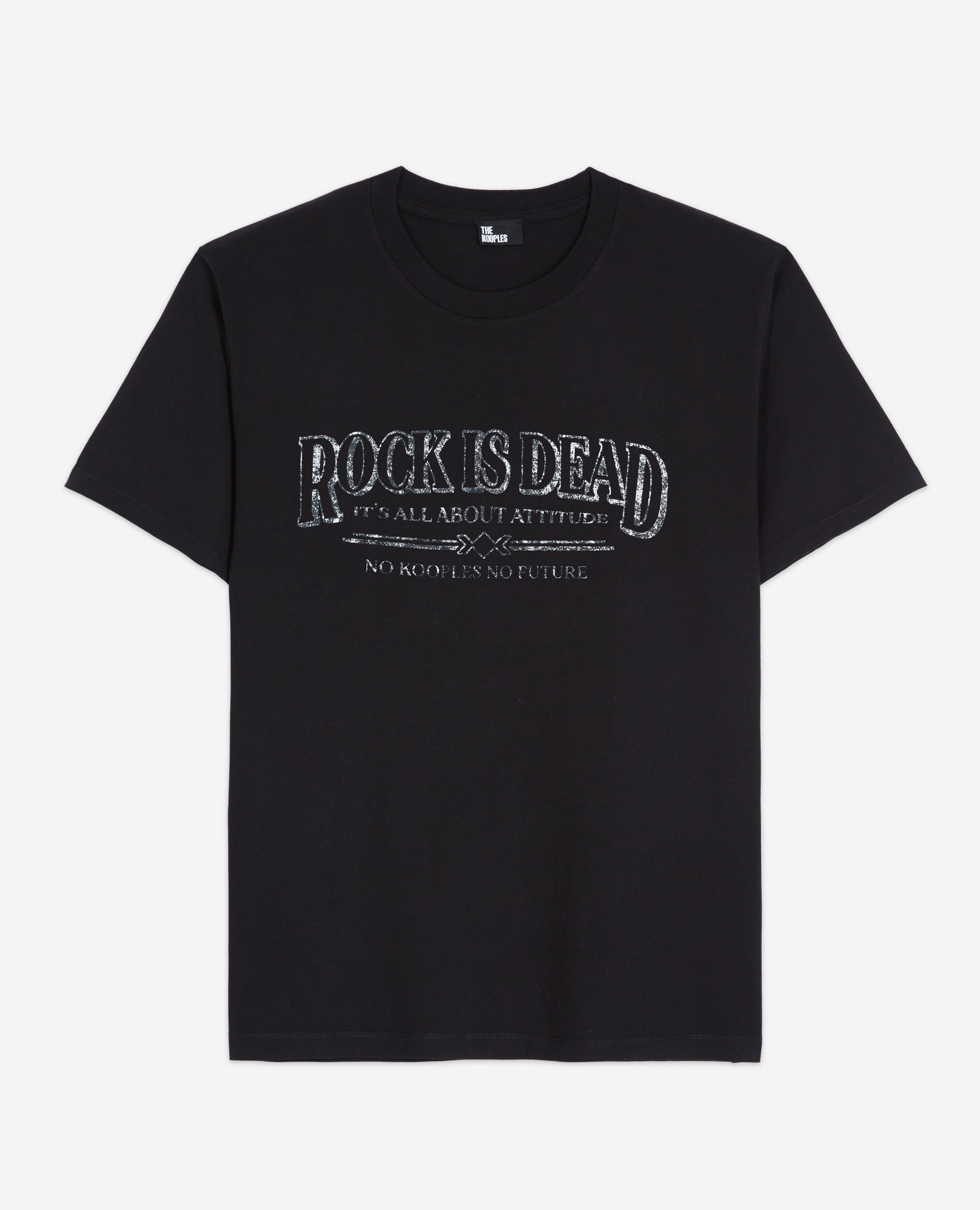Gray T-shirt, BLACK WASHED, hi-res image number null