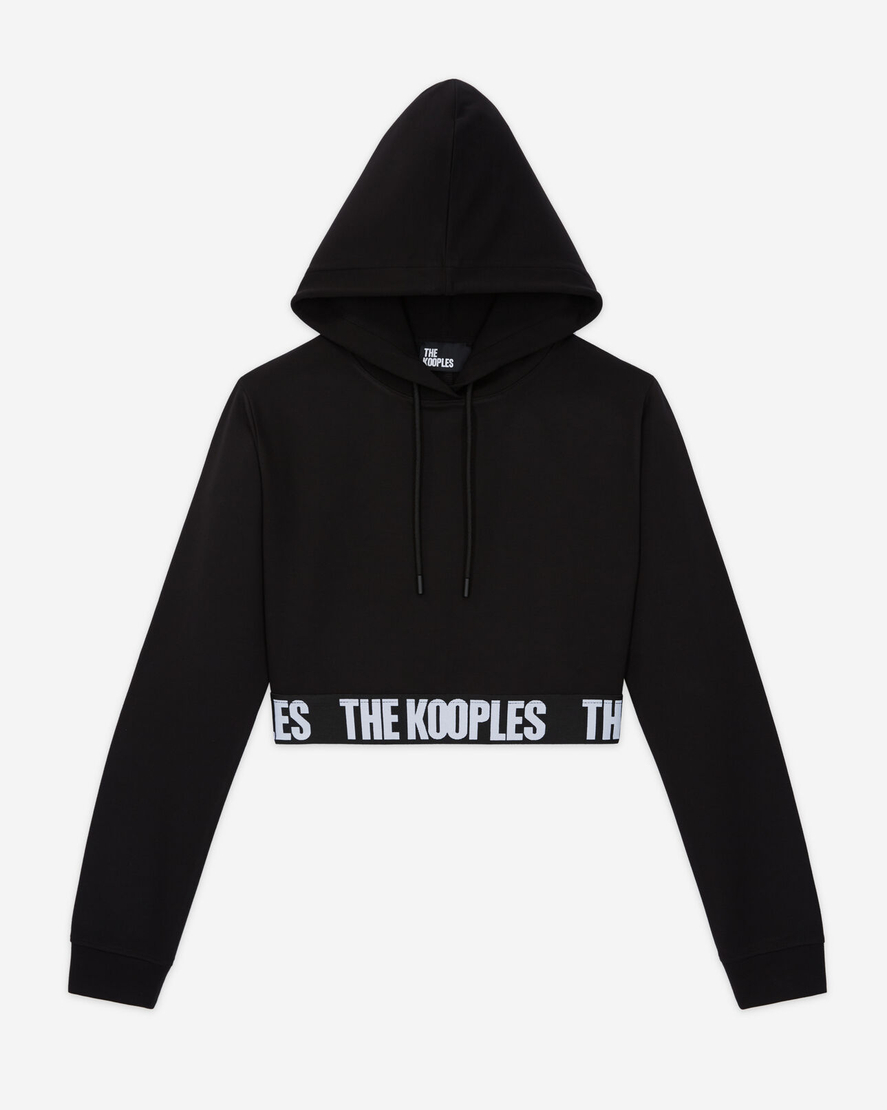 The Kooples FEMME BLACK sweatshirt à capuche et logo