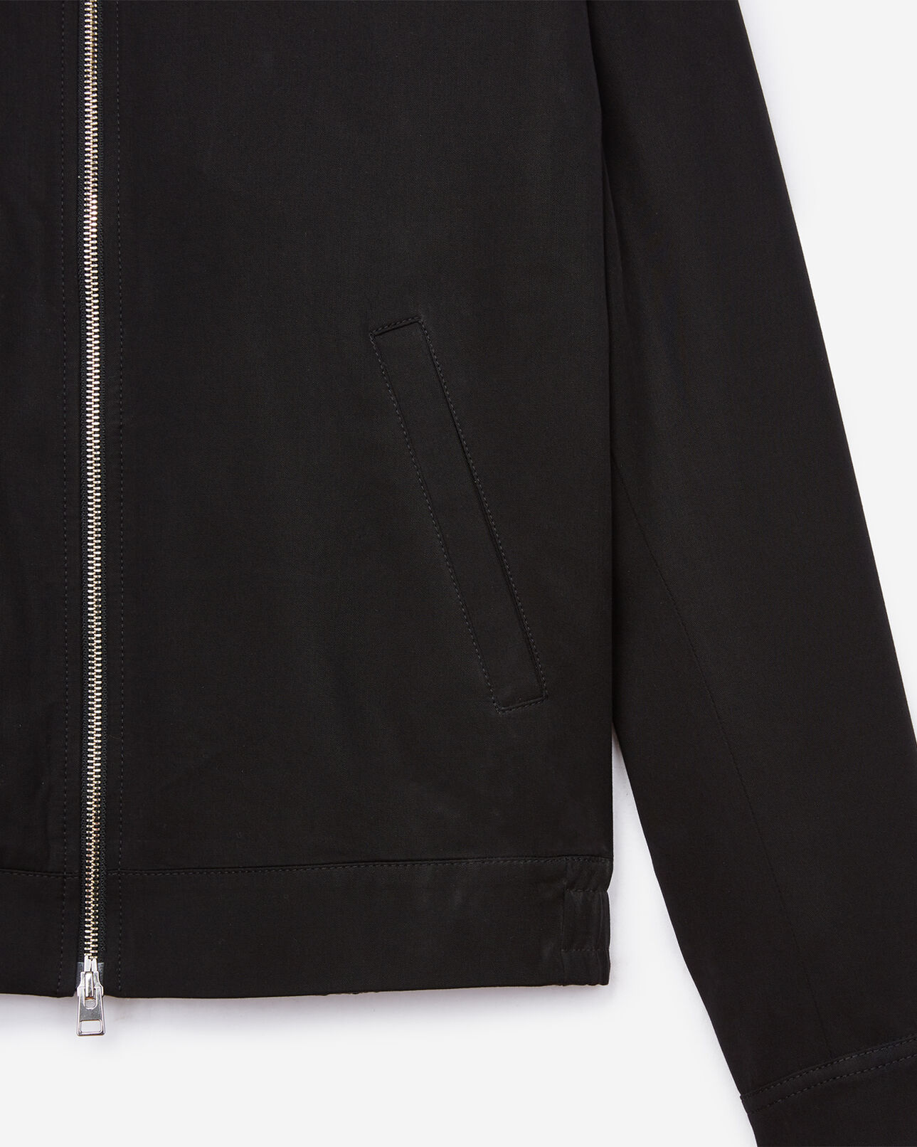 The Kooples MEN BLACK black blouse jacket with embroidery front and back