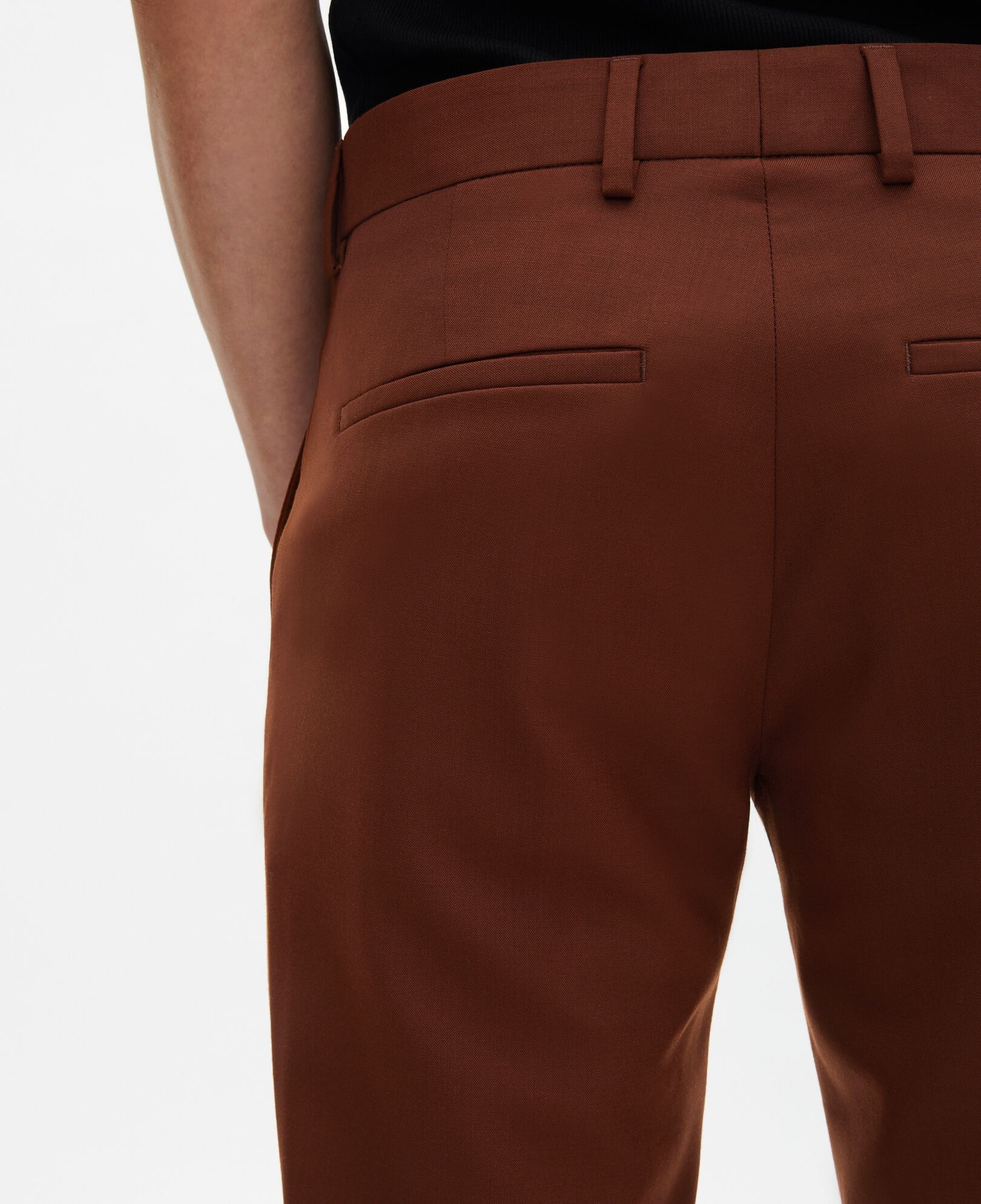 The Kooples MEN ROUILLE brown suit pants