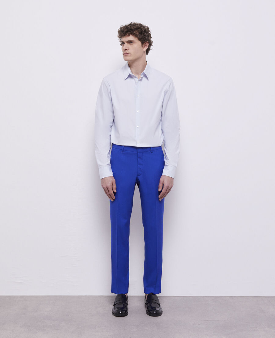 blue suit pants