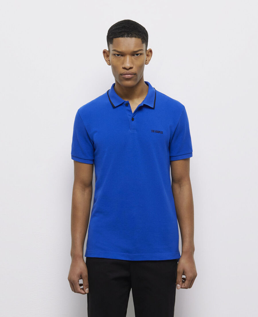 camisa polo azul