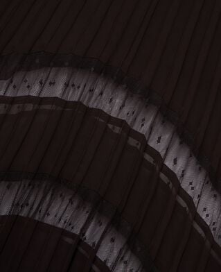 The Kooples F CAFE brown pleated maxi dress