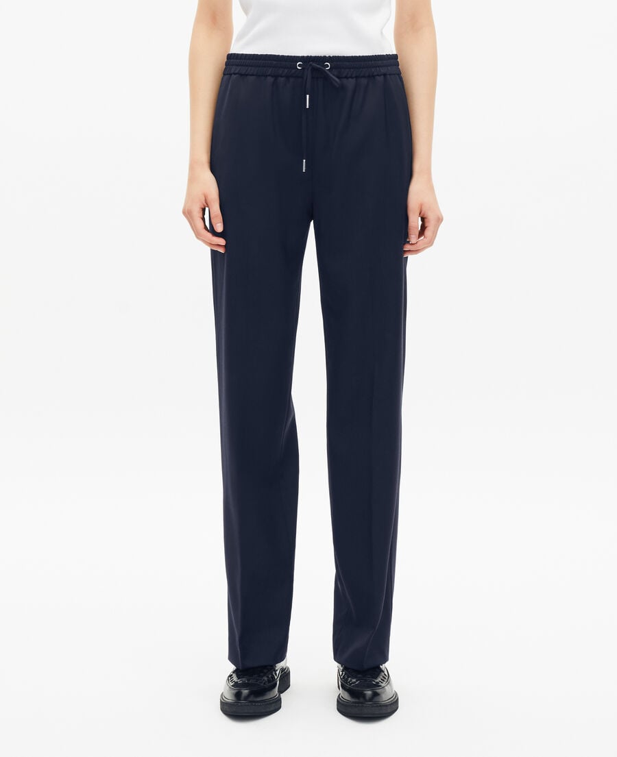 The Kooples F DARK NAVY black wool pants
