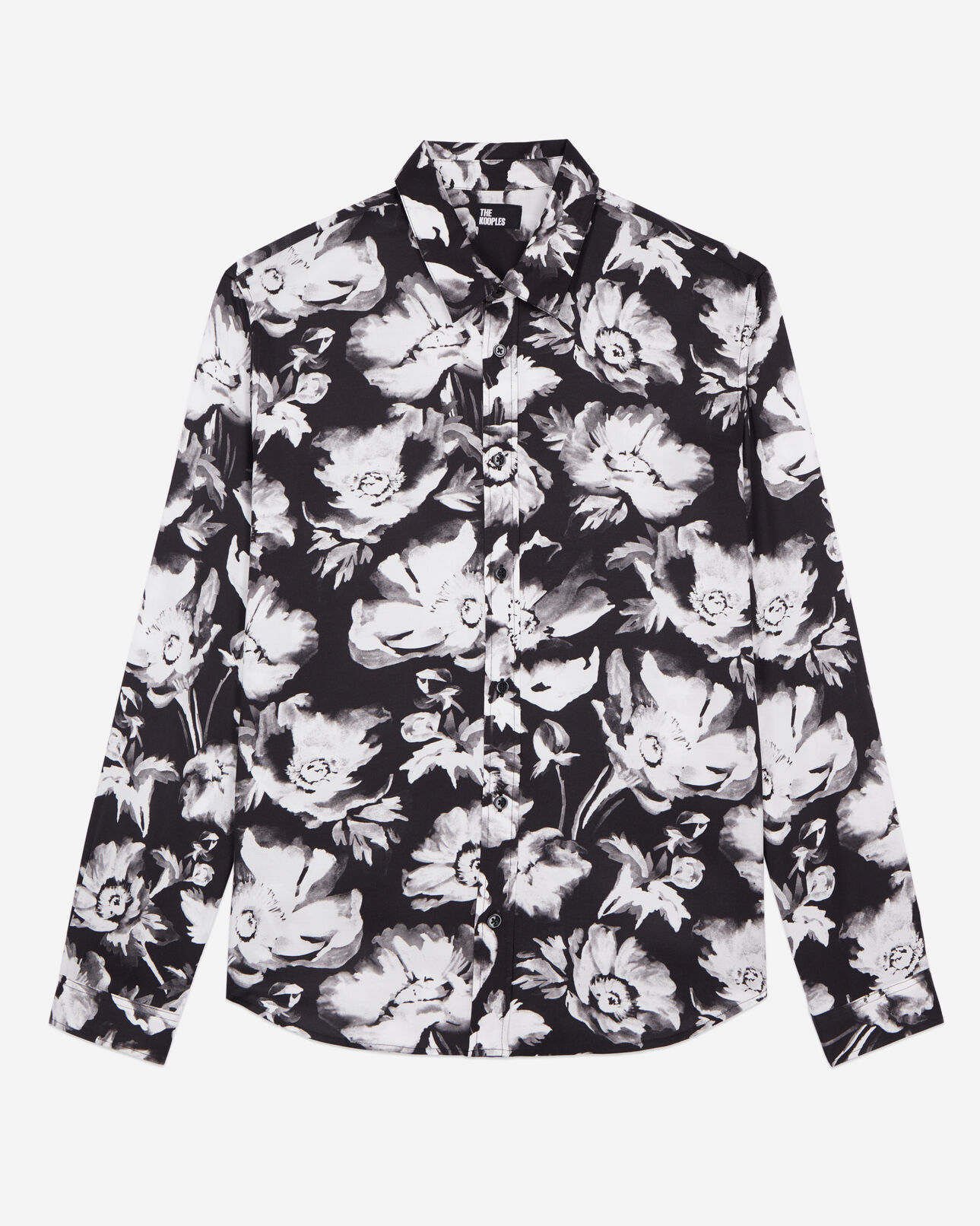 The Kooples HERREN BLACK WHITE bedrucktes hemd