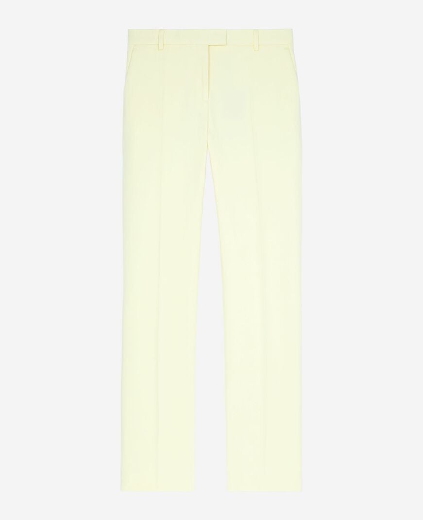 The Kooples FEMME YELLOW pantalon costume en coton bleu
